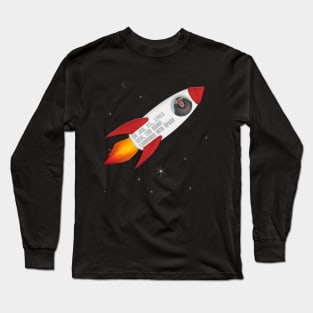 Chimpanzee in the Space Program Long Sleeve T-Shirt